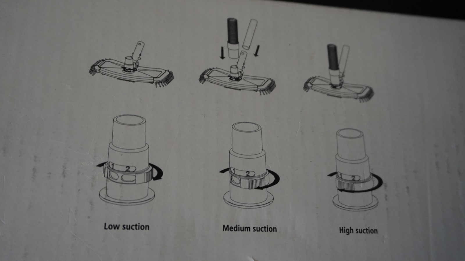 4x Weighted Pool Vacuum Head with Side Brush & Swivel Connection