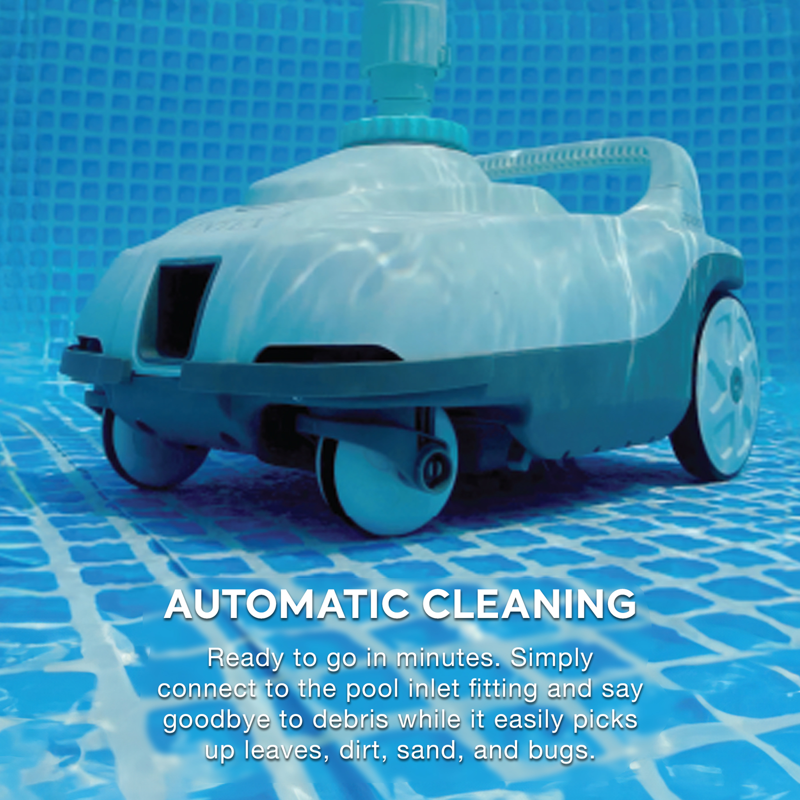 Intex Automatic Pressure Side Swimming Pool Cleaner w/Hose & Converter(Open Box)