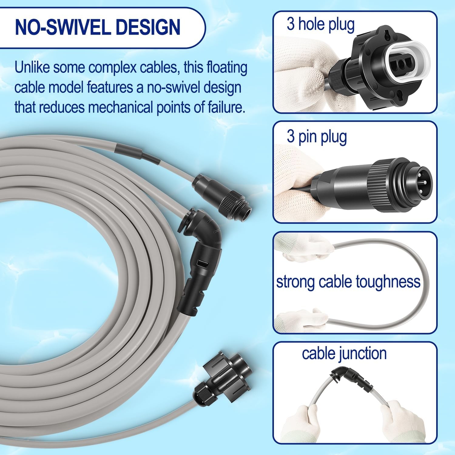 R0516800 Floating Cable Part For Polaris 9300 9350 9400 9450 Sport Pool Cleaners
