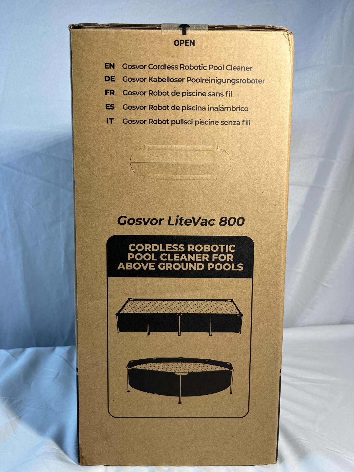 Gosvor LiteVac 800 PRX1S Portable Cordless Robotic Automatic Pool Cleaner