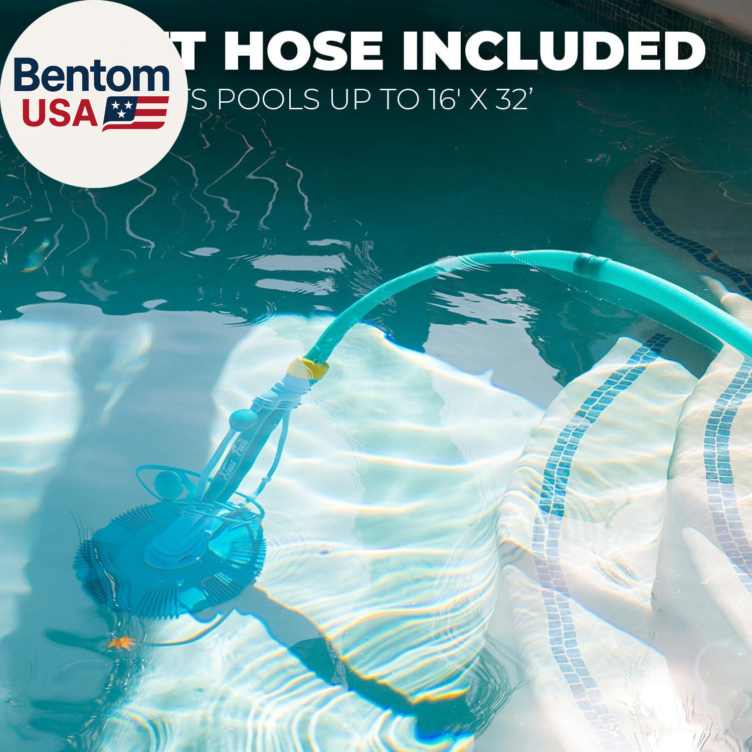 Automatic Pool Cleaner Sweeper Vacuum Pool Cleaner Sweep High Flow Side Suction