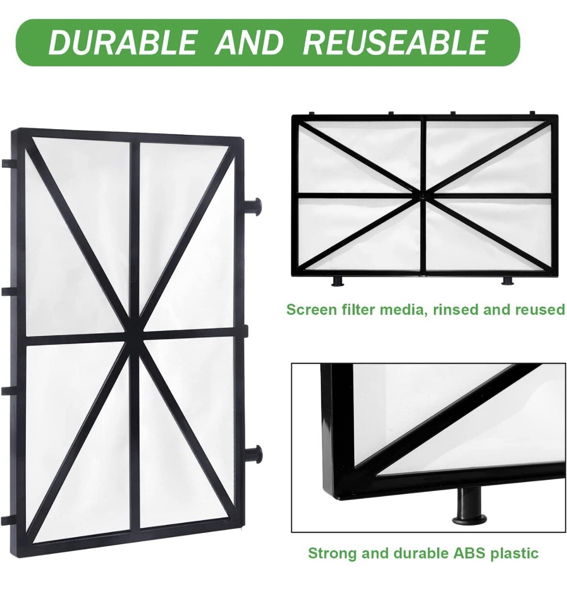 9991433-R4 Spring Cartridge Filter Panels,4 Pack Robotic Pool Cleaner Filter NEW