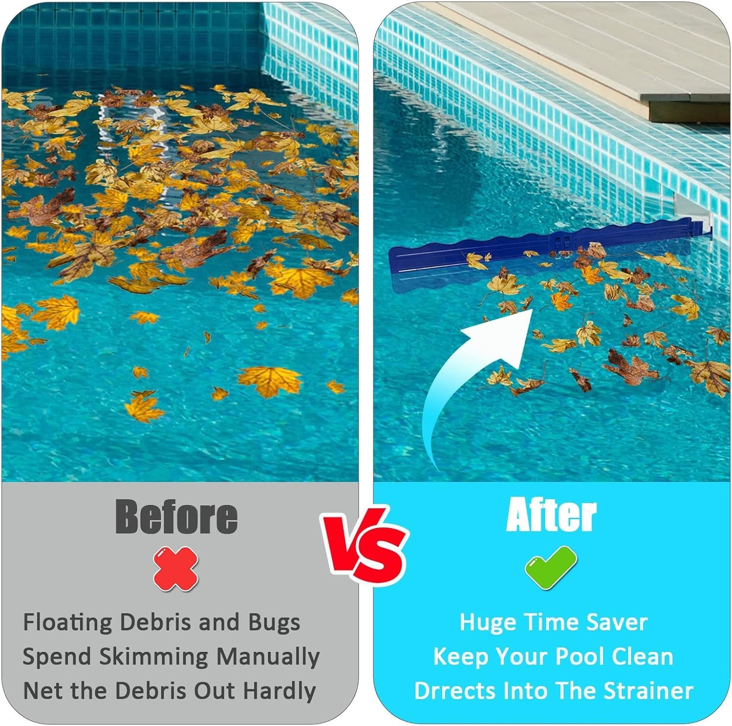 Hands-Free Pool Skimmer Arm – Durable, Fits Most In-ground Skimmer Systems