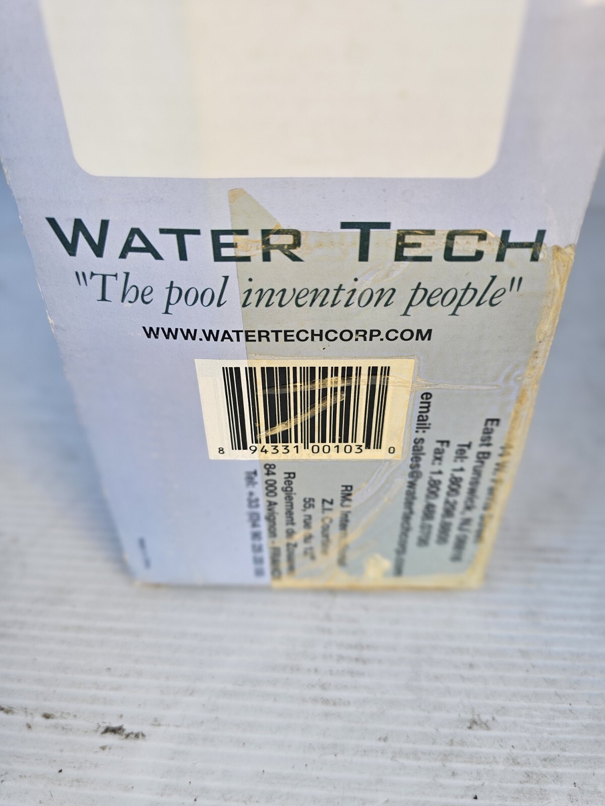 Water Tech Pool Blaster Aqua Broom Ultra Hand Held Battery Operated