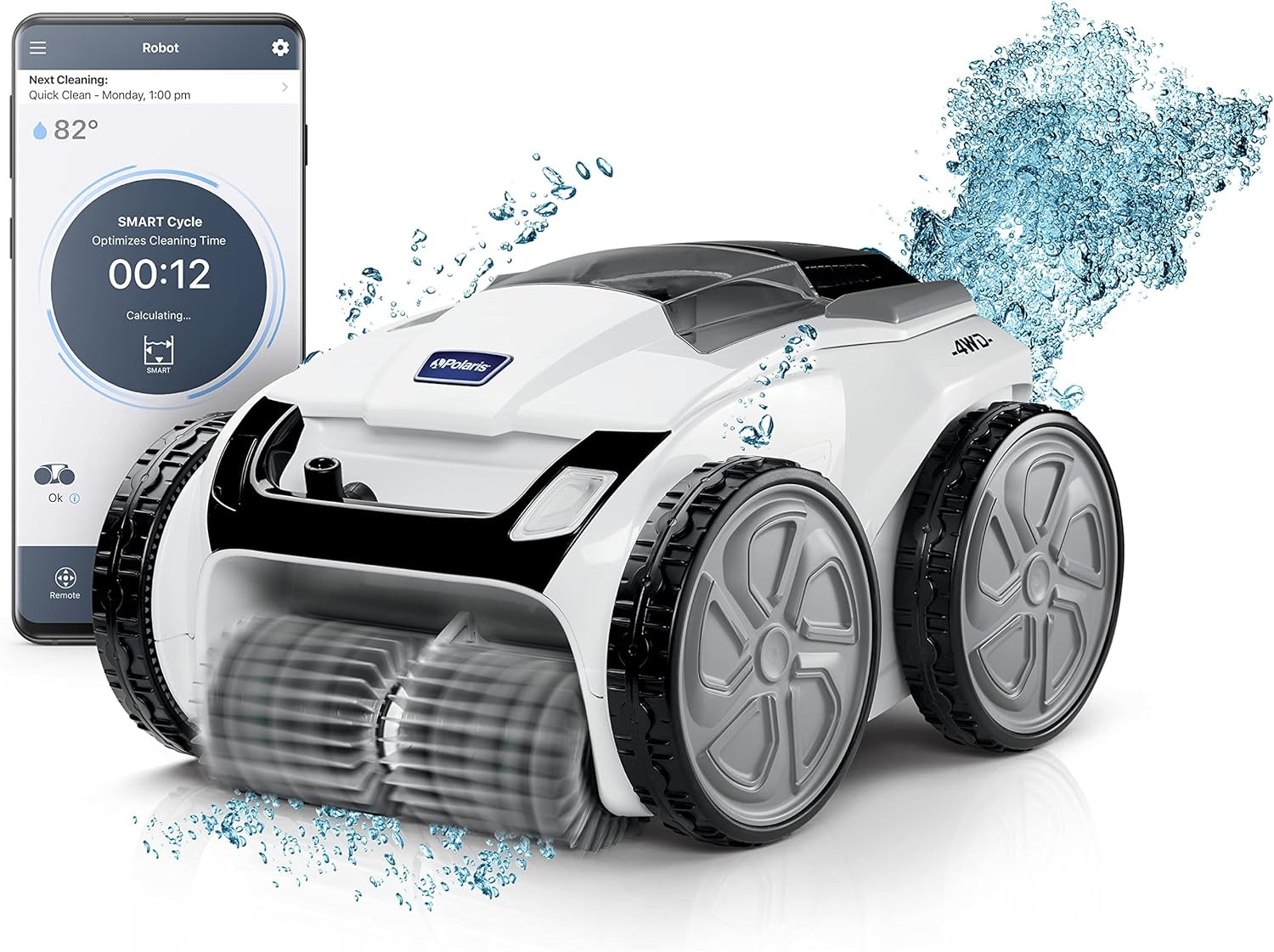 Polaris VRXIQ+ Smart Robotic Pool Cleaner with Iaqualink Control, Extra Long 70&prime;