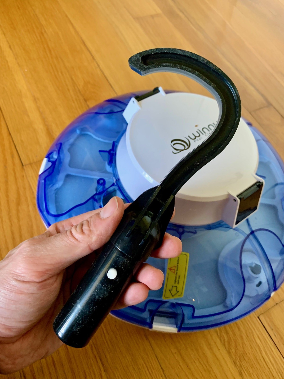 Cordless Robotic Auto Pool Vacuum Cleaner, Self-Parking, 645 Sq.Ft, 60 Min, LBW