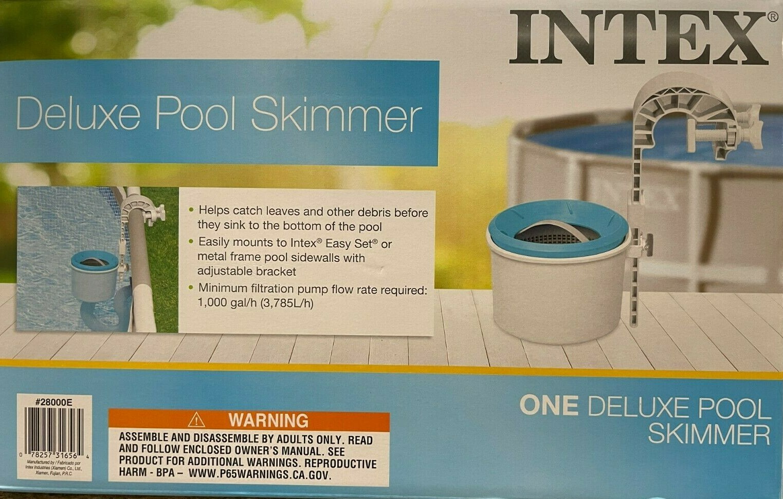 Intex – 28000E – Deluxe Wall Mount Surface Skimmer
