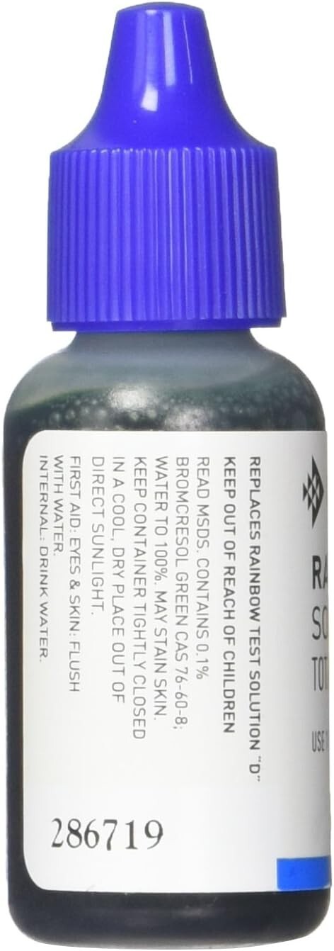 Pentair R161203 No 5 Total Alkalinity Test Solution Rainbow, 1/2-Ounce