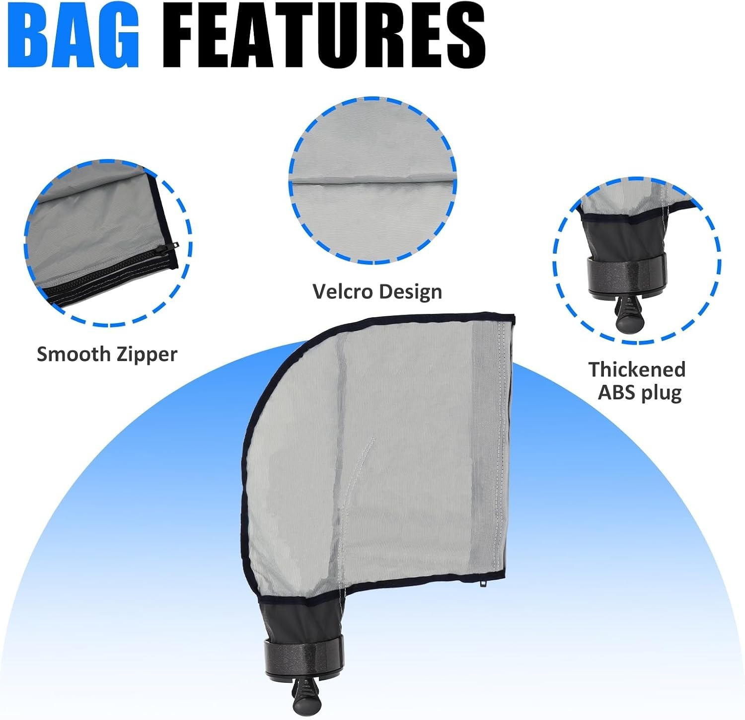 Zipper Bag Compatible with Polaris 3900 Pool Cleaner, accommodate 5 Liters Ca…