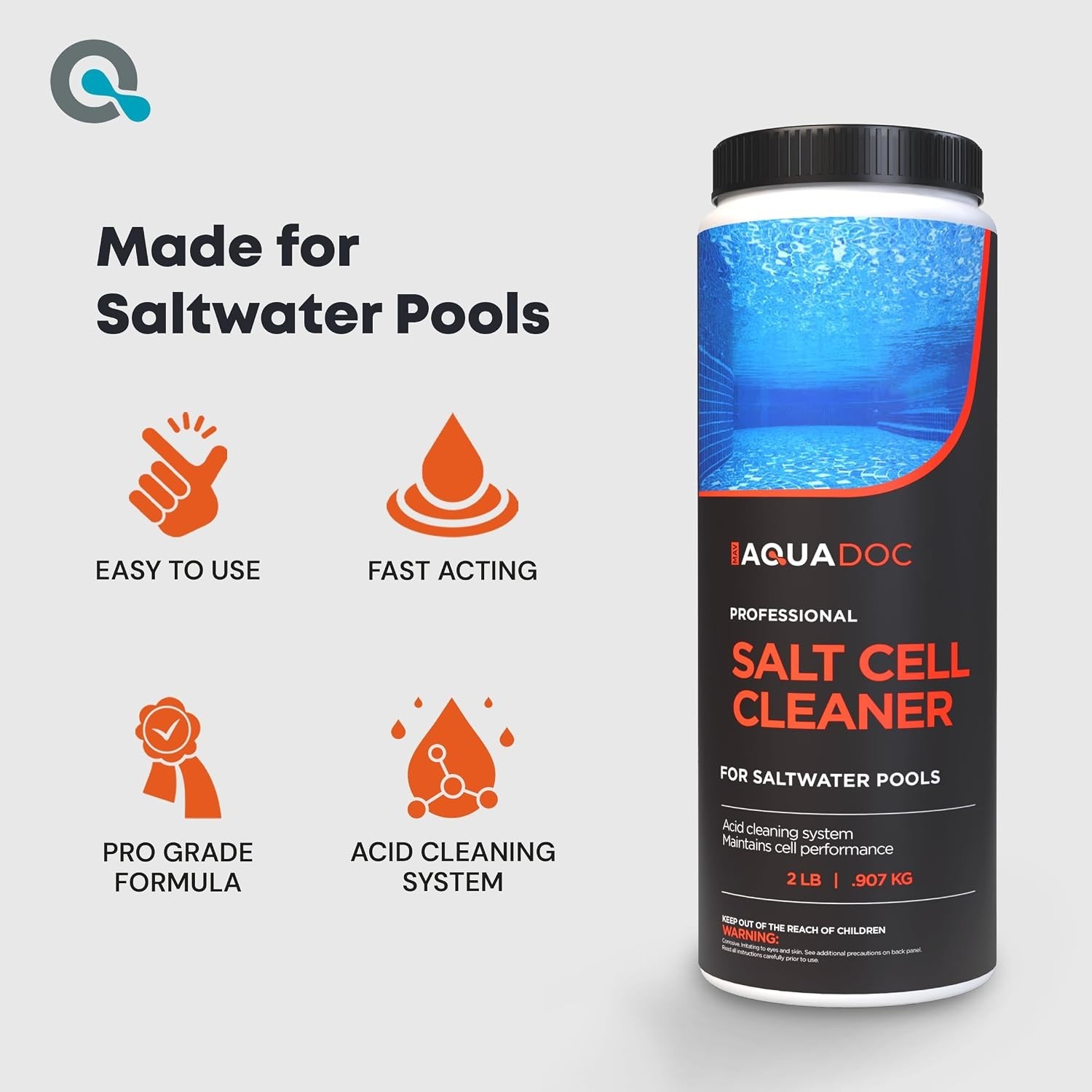 32oz Salt Cell Cleaner Solution – Prevent Buildup for Optimal Pool Function