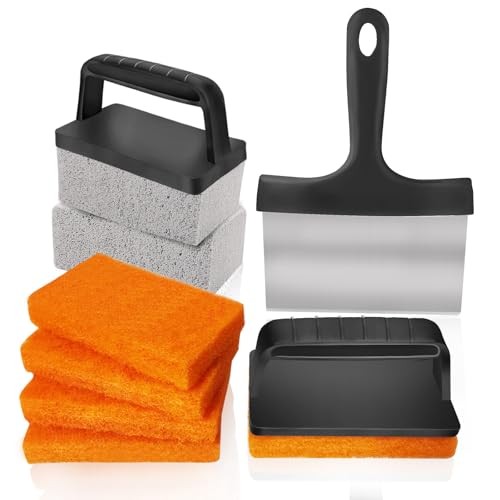 10 Pieces Griddle Cleaning Kit for Blackstone & More – Professional Flat Top