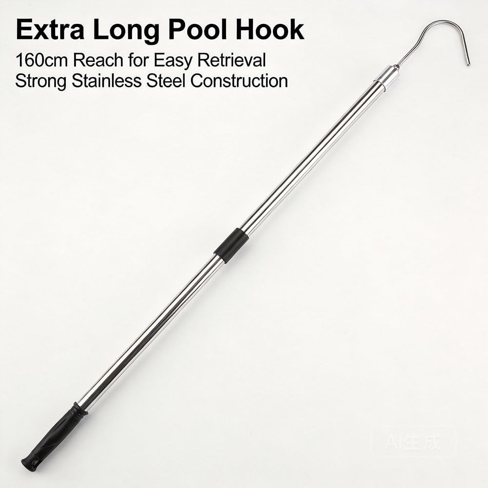 Hook for Robotics Pool Cleaner, with 68 Inches Adjustable Stainless Pole, Pool V