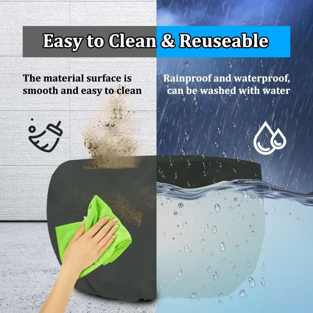 Robotic Pool Cleaner Cover – Waterproof, UV Resistant, Fits Above & Inground Vac