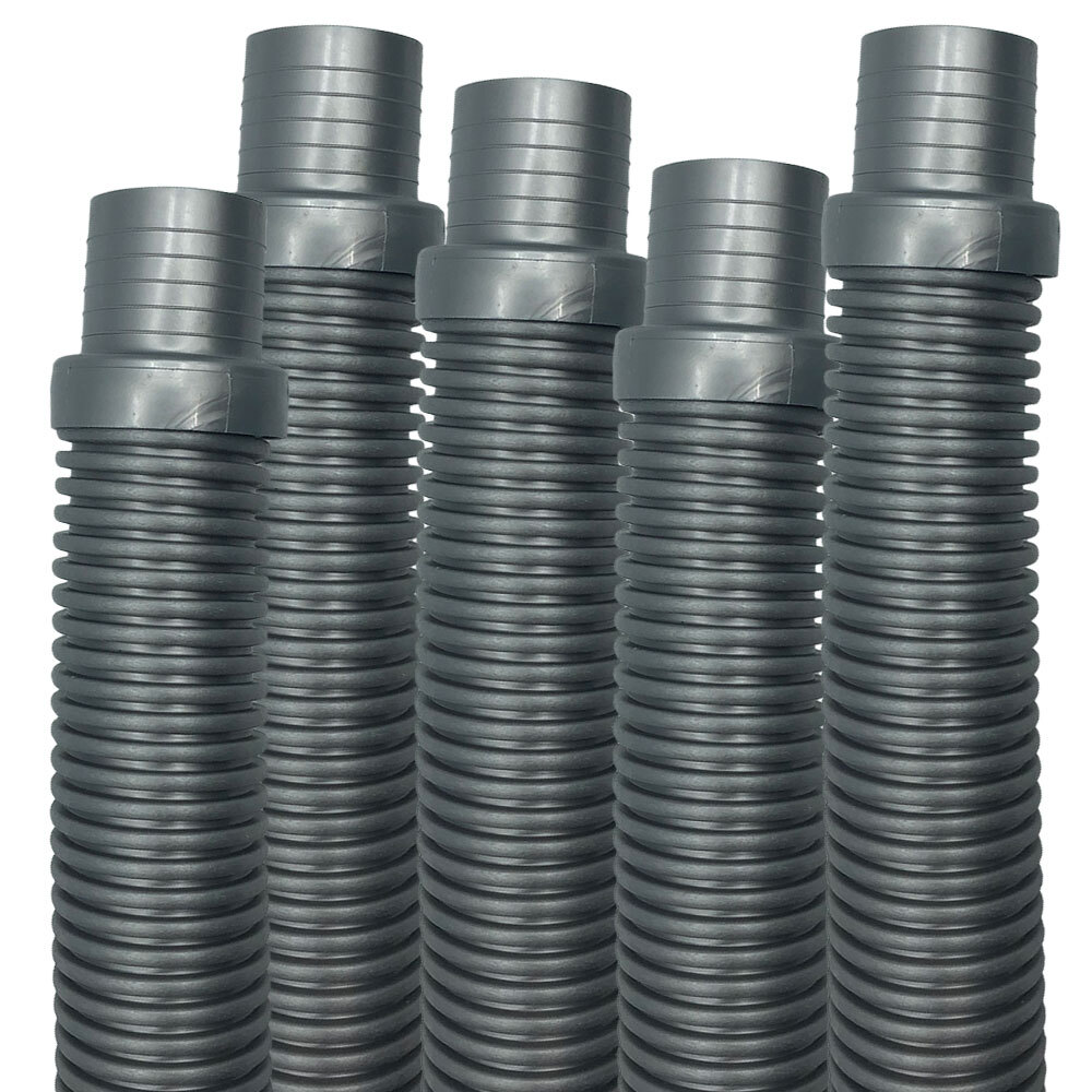 Puri Tech Hose Silver Hayward Navigator Pool Vac Ultra AquaBug 1.5in x 4ft 5 pk