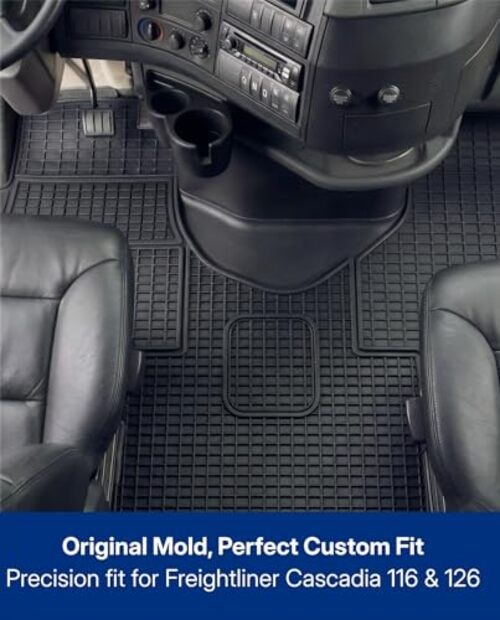 Freightliner Cascadia Floor Mats – Heavy Duty Truck – 116&126 – Model 2018-2023