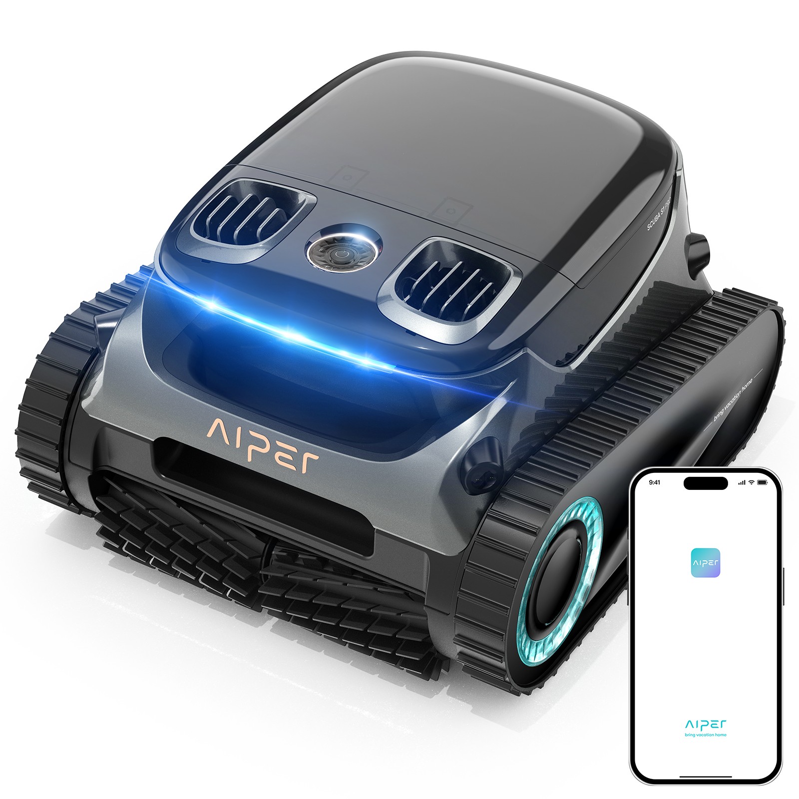 AIPER Scuba S1 pro Pool Cleaner Robotic Pool Vacuum for All Types Pools Black