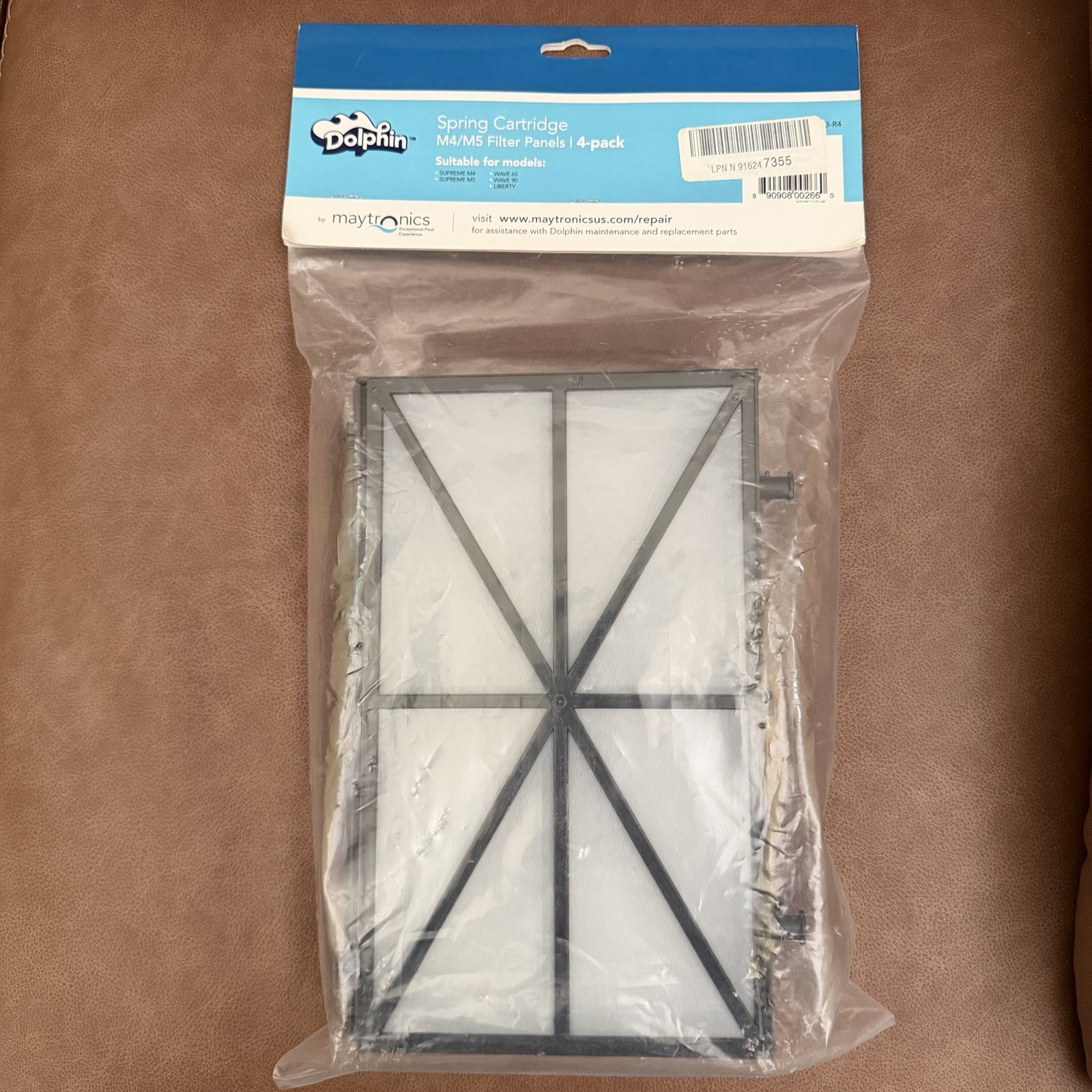 New Maytronics Dolphin Spring Filter Cartridge Panels – Pack of 4 – 9991433-R4