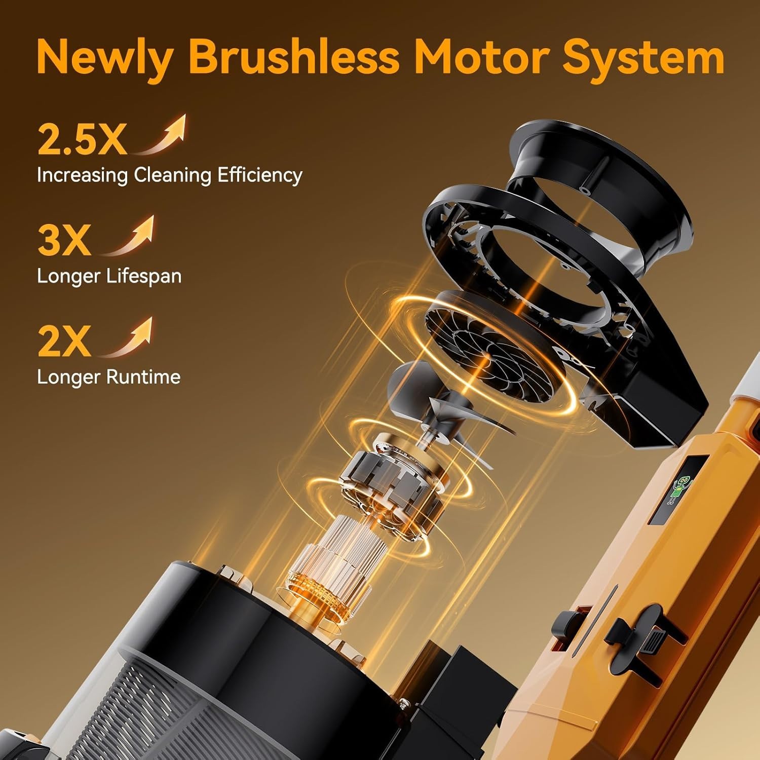Cordless Pool Vacuum Handheld with Telescopic Pole 30 GPM Suction Rechargeabl…