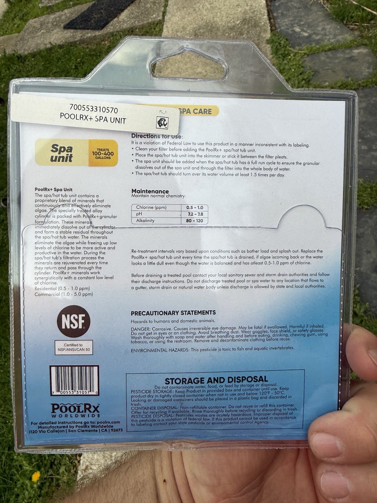 Lot Of 6 New Sealed PooI RX+ Spa Unit – 100-400 gallons 331057 Copper Zinc