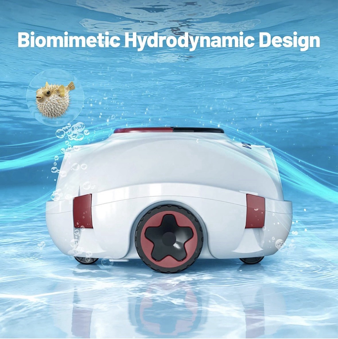 VONKO P10 Cordless Robotic Pool Cleaner, Above Ground Pool & Flat Inground Pool