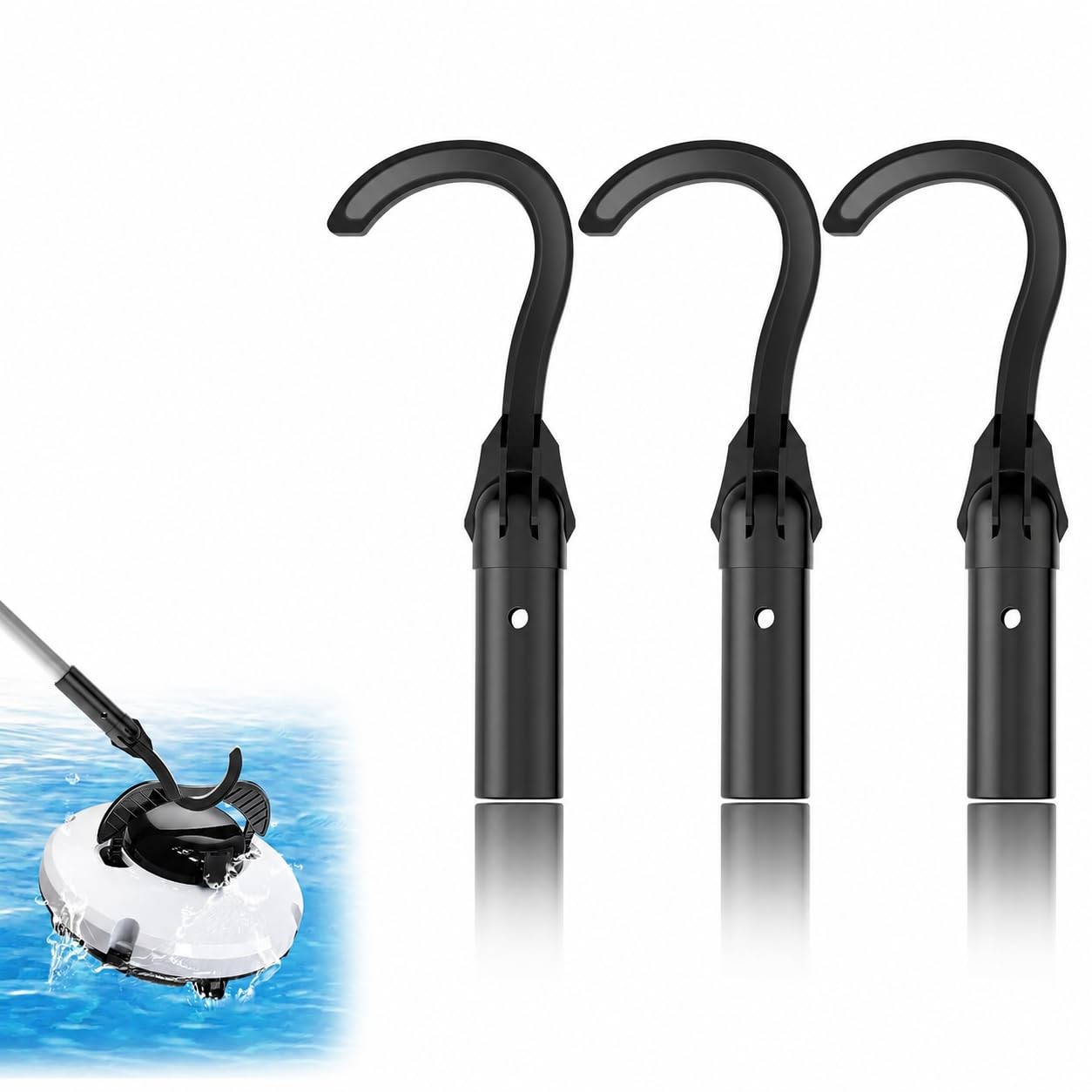 3 Pack Hook for All Robotic Pool Cleaner, Pool Hook for Poles Compatible with…