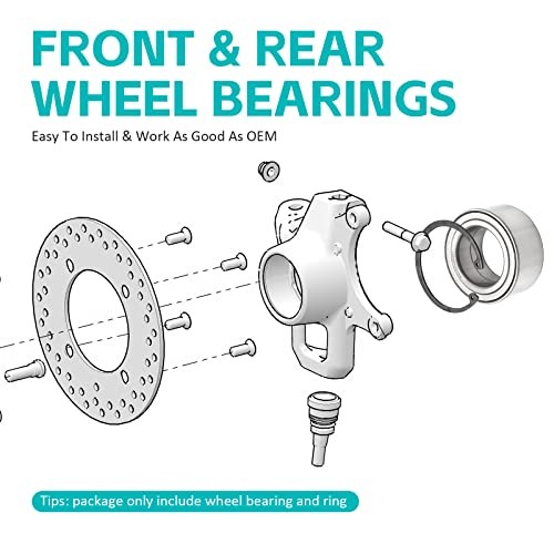 Wheel Bearings Front & Rear Fit for Polaris RZR 1000 900 PRO