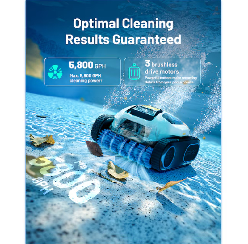 MAMMOTION Pool Cleaner Robot SPINO E1 5800GPH Wall Climb New Box