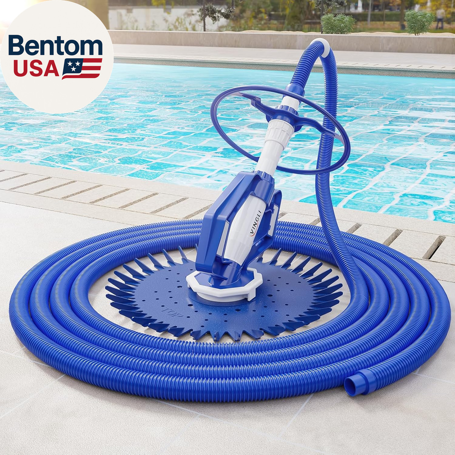 Pool Vacuum Cleaner Automatic Sweeper Swimming Pool Creepy Crawler Vacuum with 3