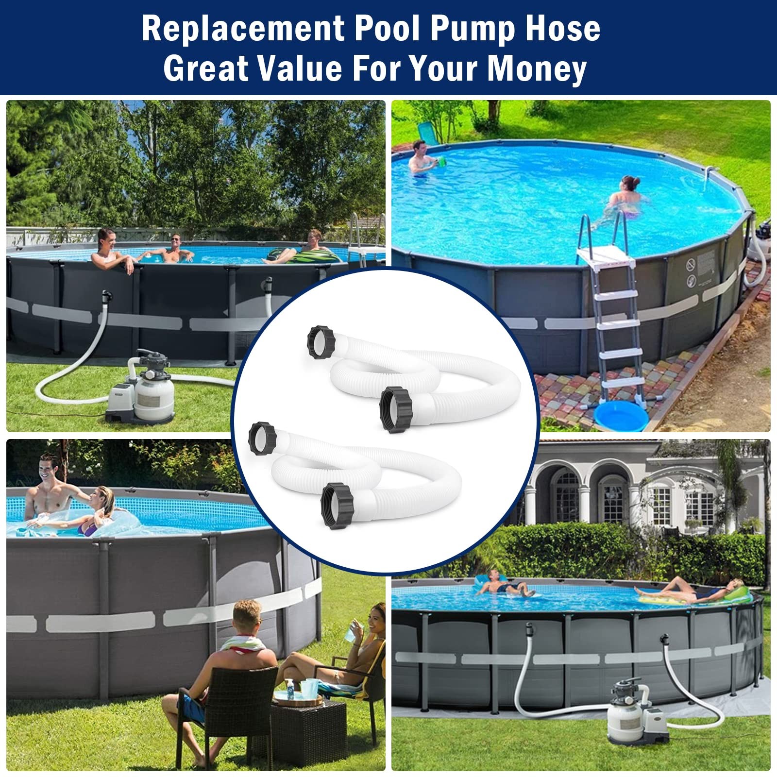 Alocs 1.5 Hose For Intex – Hoses For Above Ground Pools 1.5