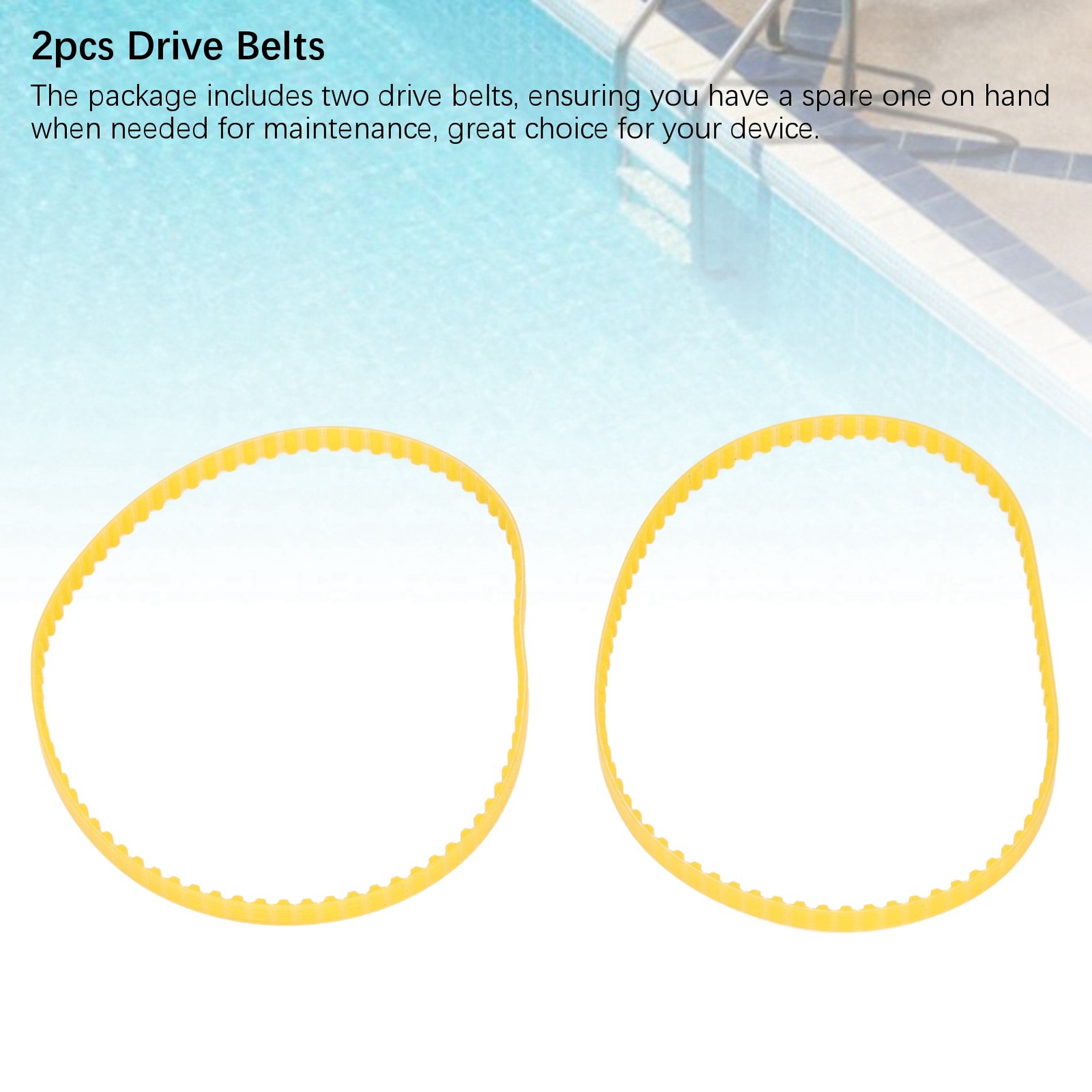 2PCS Products Pool Cleaner Drive Belts Replacement Premium PU Recommended