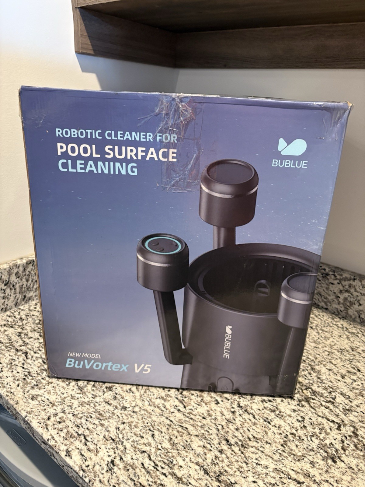 BUBLUE F10 BuVortex V5 Robotic Pool Surface Skimmer App Control 5L