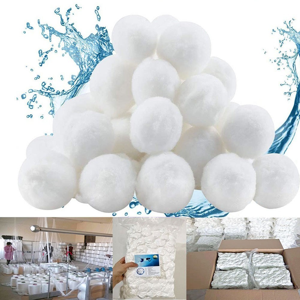 Premium Fiber Filtration Media for Swimming Pool Sand Filters 200g 1000g
