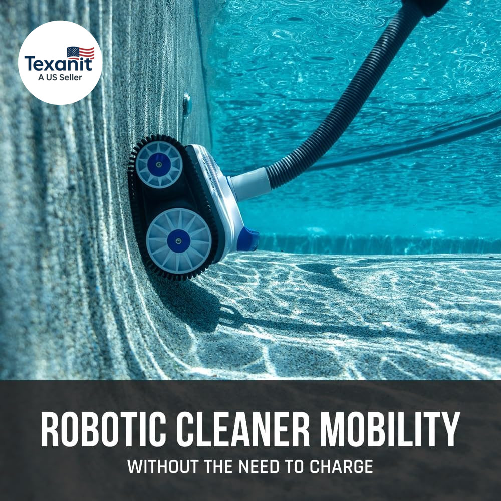 Tracvac Lightweight Automatic Suction Vacuum Cleaner for Inground Pools with Hos
