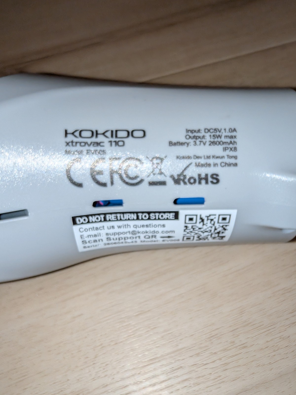 Kokido Xtrovac 110 Handheld Pool Vacuum Replacement Motor Body Unit Only EV005