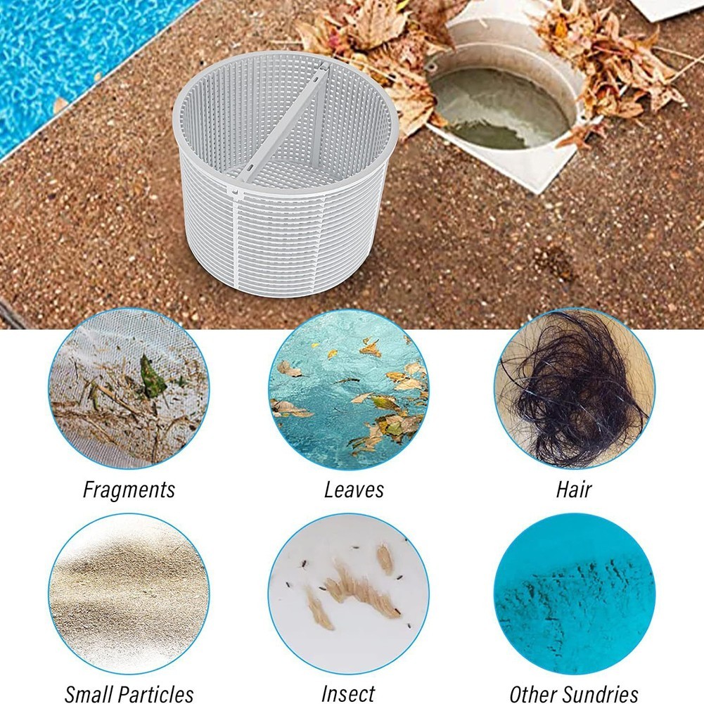 Swim Pool Skimmer Replacement 7*7*5inch ABS Compatible Non-Floating Durability