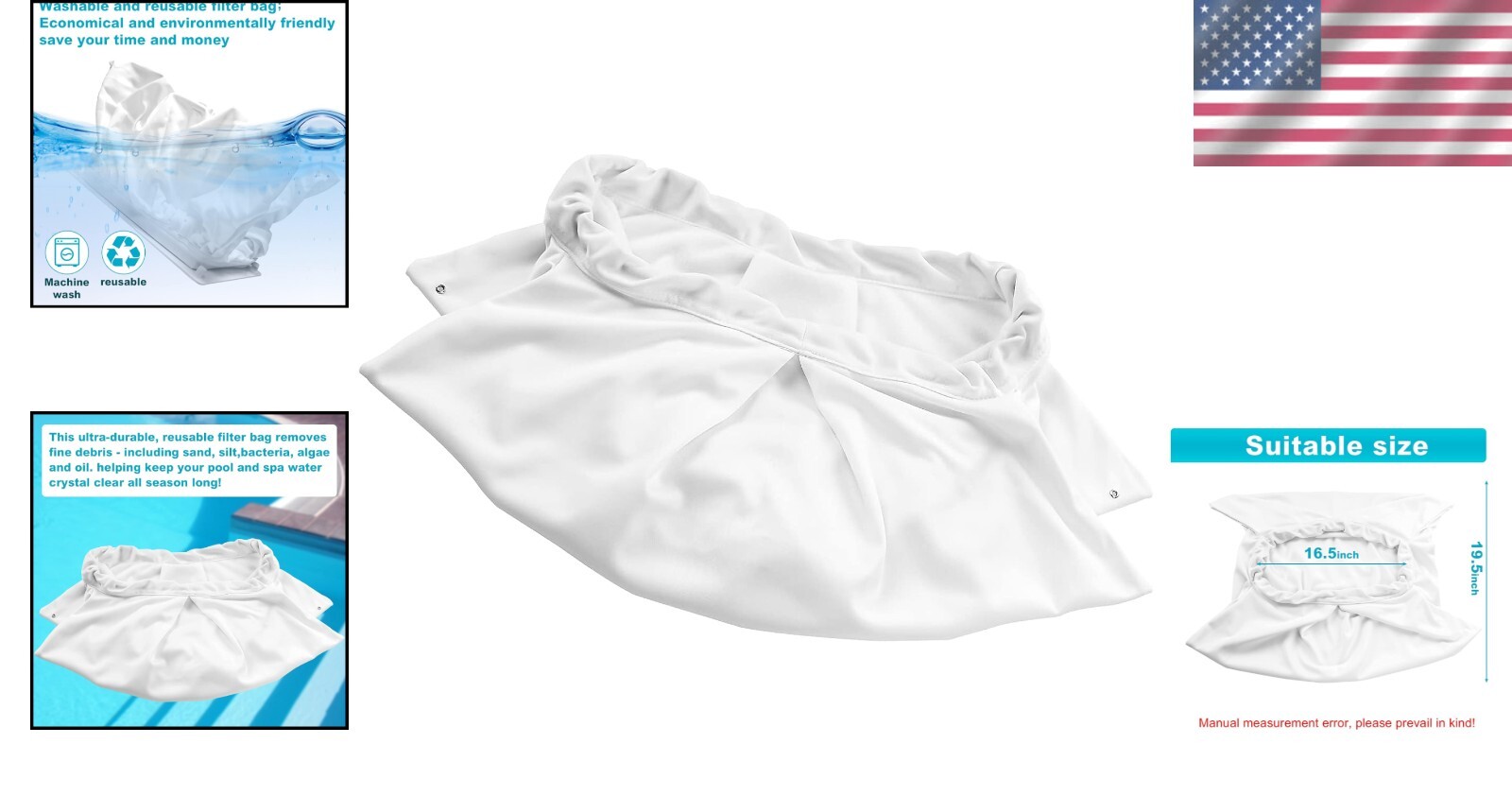 Durable Double Stitched 70 Micron Filter Bag for Dolphin Cleaners – Fast Setup