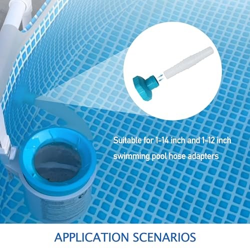 Pool Hose 1-1/4&Prime; & 1-1/2 Inch Connector Coupling, Universal Swimming Pool Hose