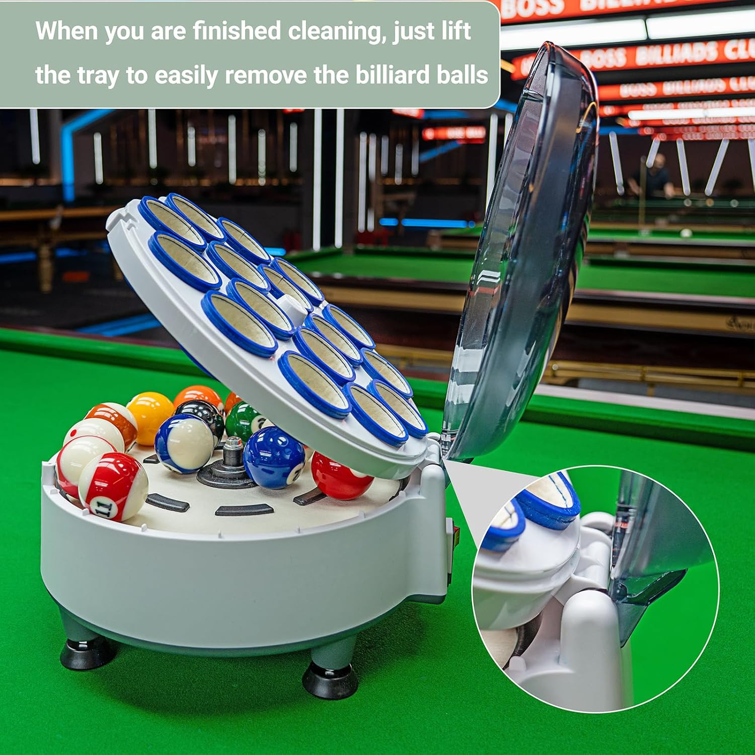 Pool Ball Cleaner Pool Ball Polishing Cleaning Machine Billiard Ball Cleaner Ele