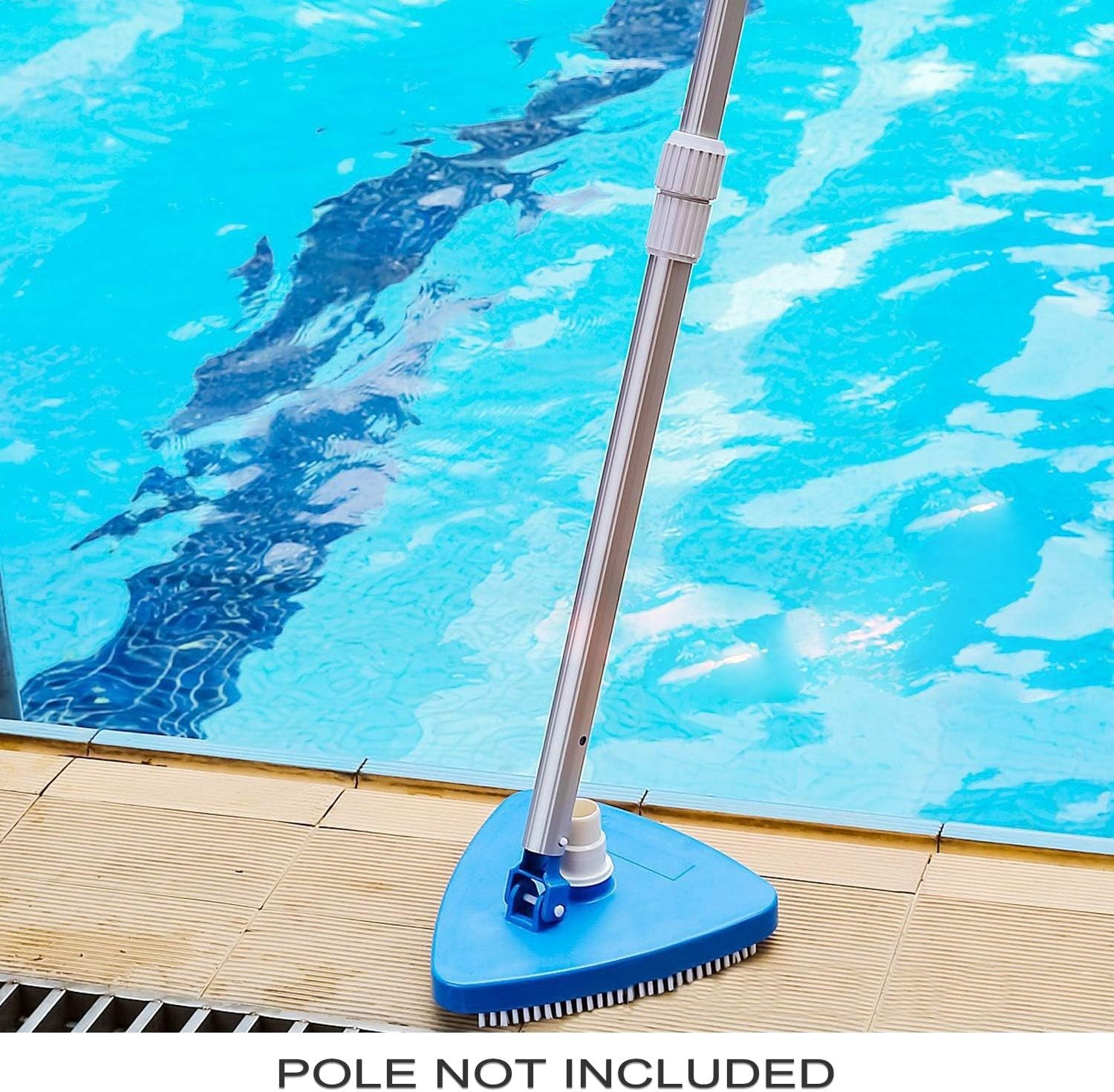Weighted Triangular Pool Vacuum Head for Above Ground and Inground Pool Cleaning