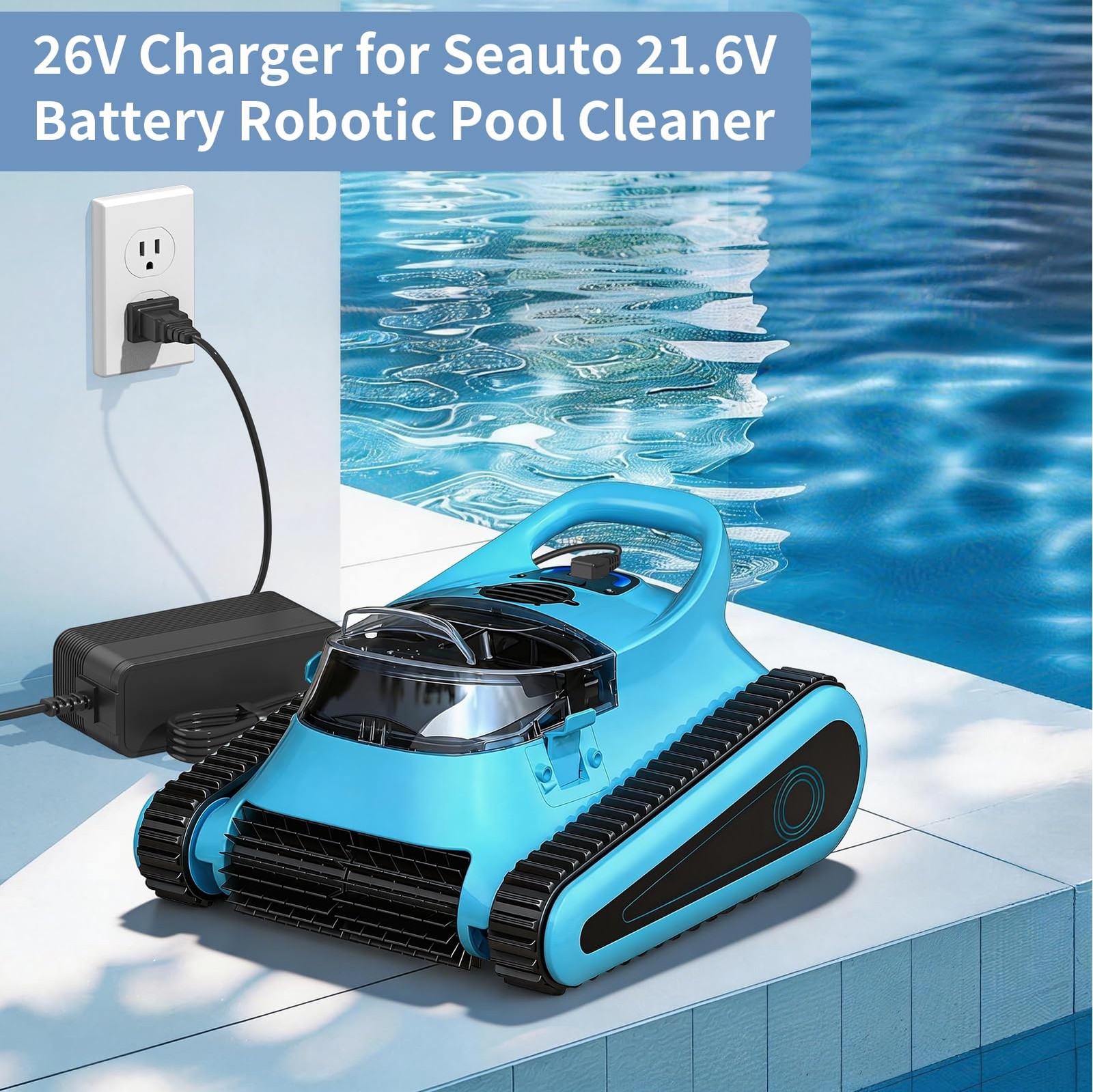 26V Charger for 21.6V Battery Pool Cleaner Compatible with Seauto Crab CR and…
