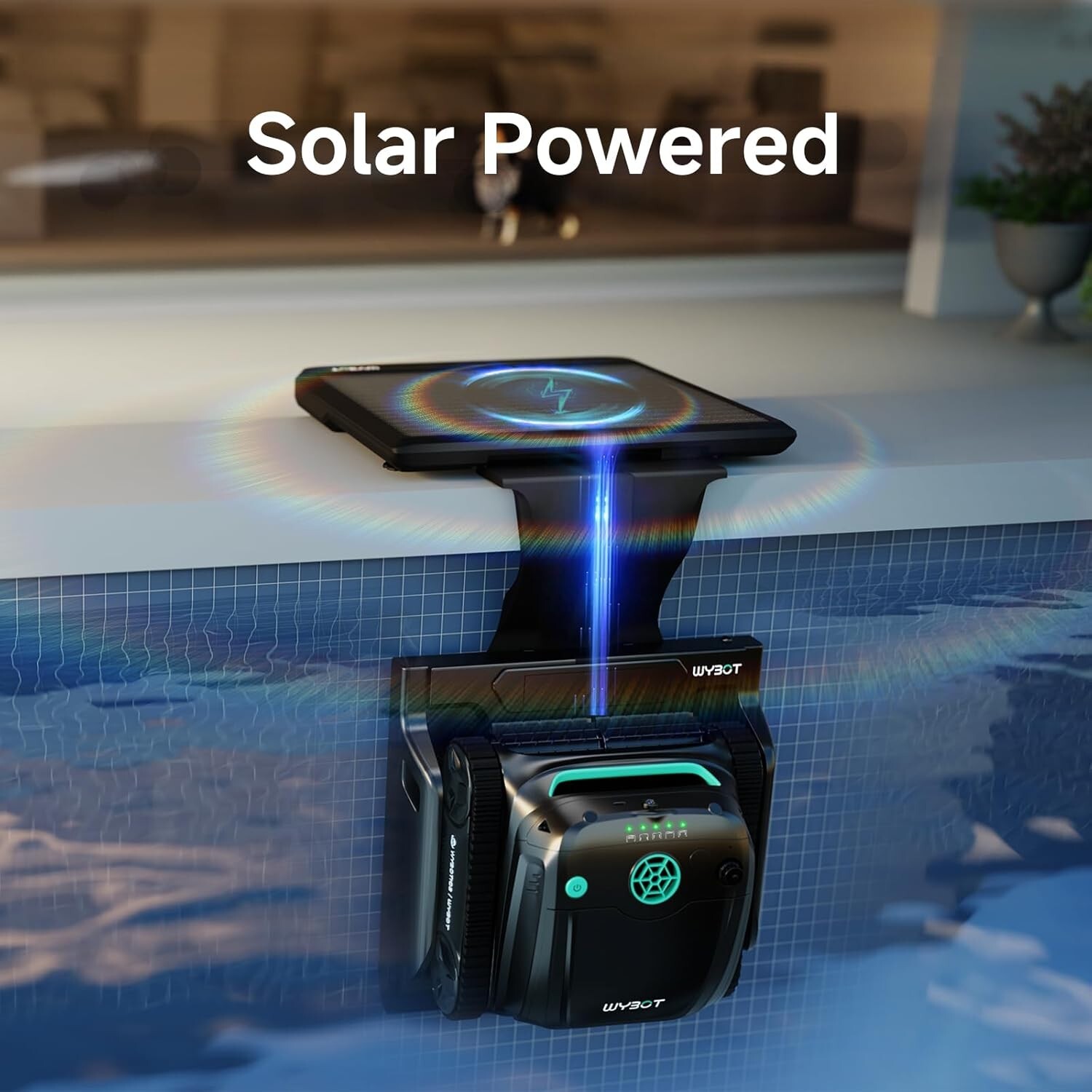 WYBOT S2 Solar Vision Robotic Pool Vacuum Cleaner for Inground Pools