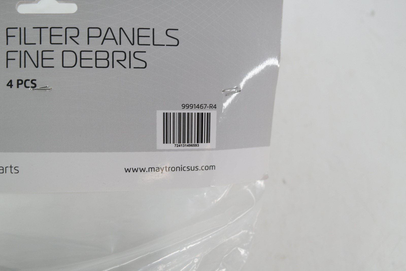 Dolphin Filter Panels Fine Debris 4 Pcs 9991467-R4 White Pool Cleaner Parts