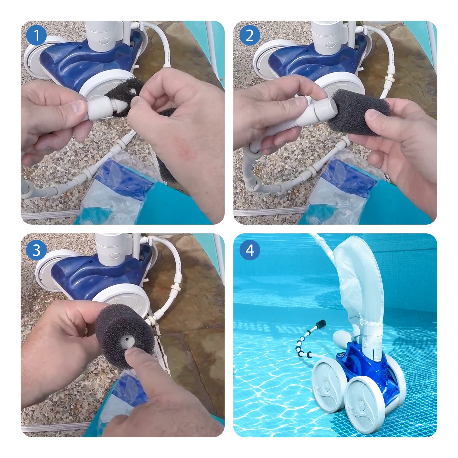 Polaris Pool Cleaner Tail Sweep Scrubber Replacement for 3900, 380, 360, 280,