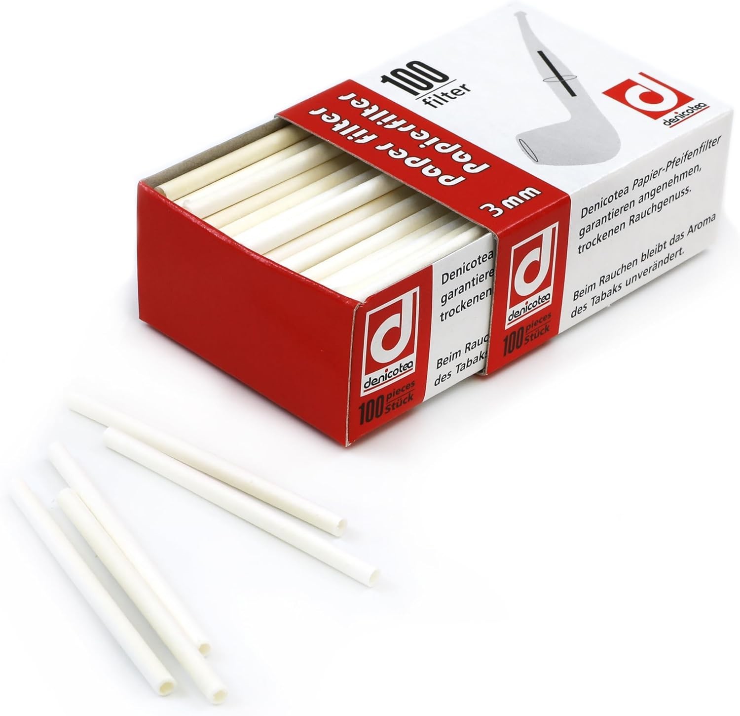 100-Piece 3Mm Paper Pipe Filters – German Quality