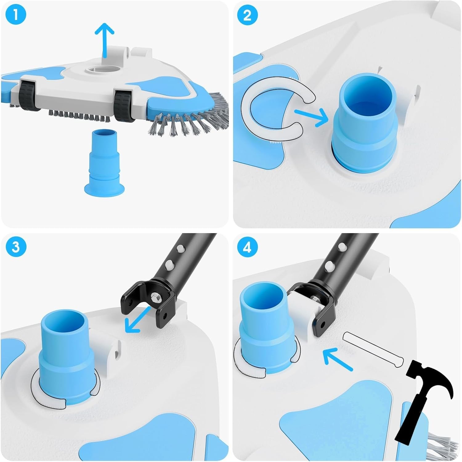 TidyMister Pool Vacuum Head for Inground & Ground Pools – Triangle *NEW IN BOX*