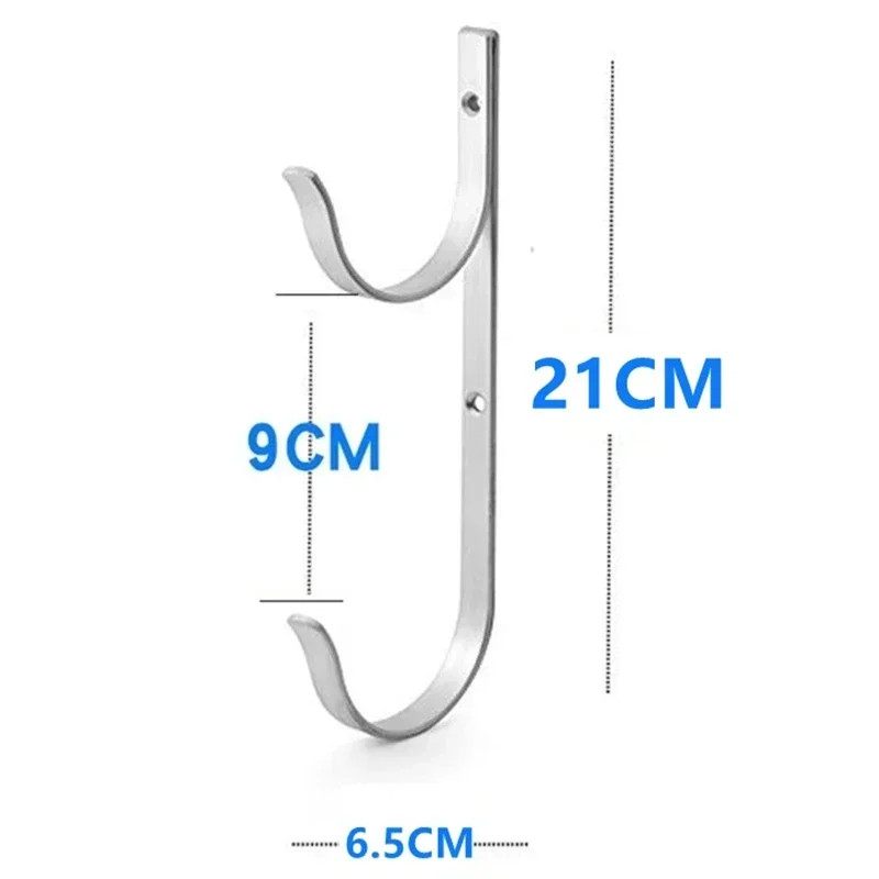 2pcs/set Portable Swimming Pool Pole Hook Aluminum Alloy Vacuum Hoses Leaf Rakes