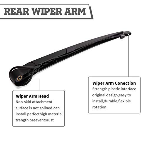 Rear Wiper Arm Blade Kit,Exact-Fit Replacement for 2007-2014 Chevrolet Chevy