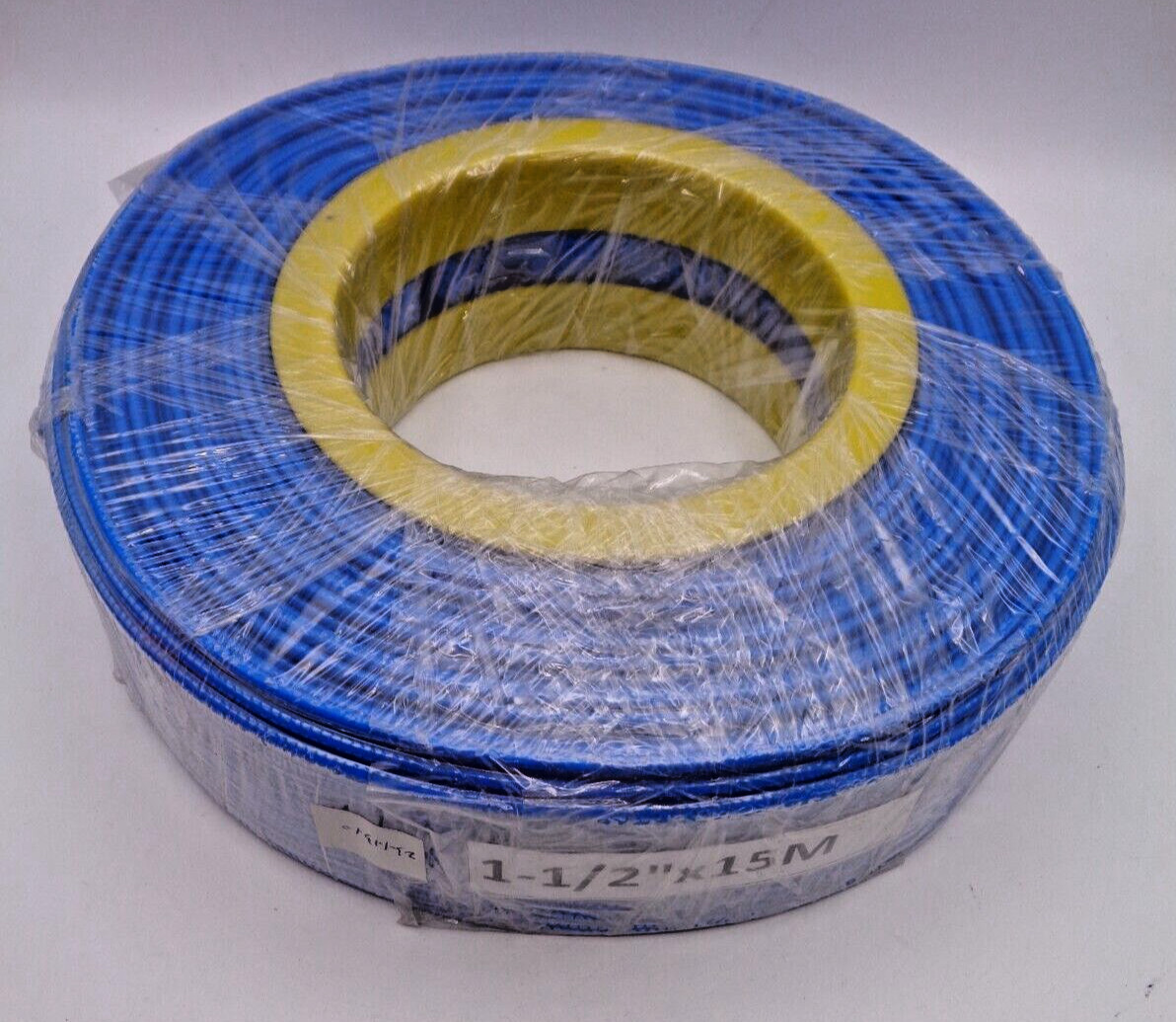 Acquaer 1.5&Prime; x 50&prime; PVC Lay Flat Pool Hose Backwash Drain Hose with Clamps