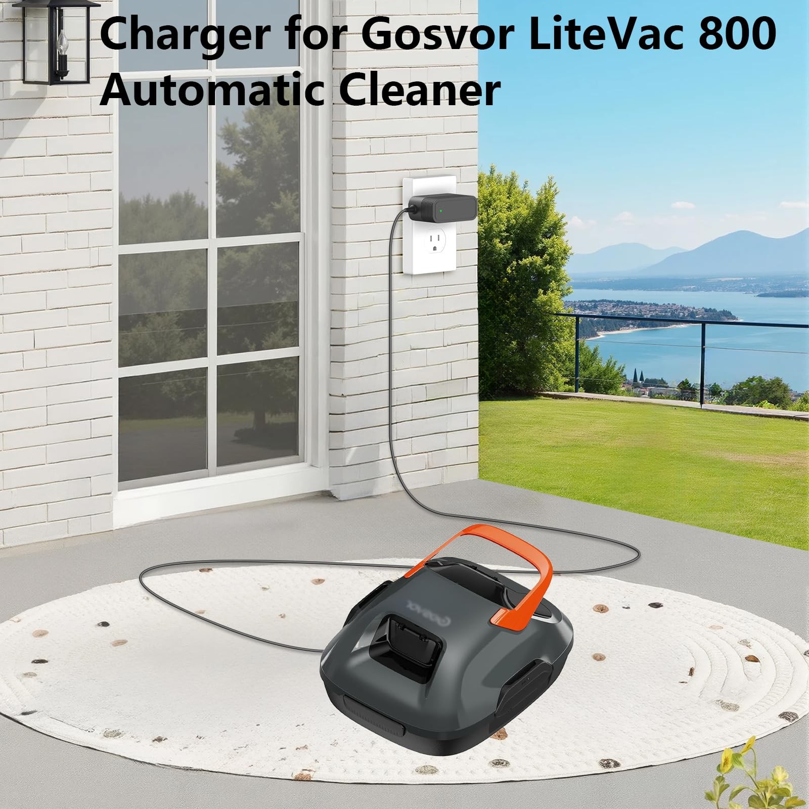 12.6V Charger for Gosvor 10.8V Li-ion Battery Pool Cleaner with Gosvor LiteVa…