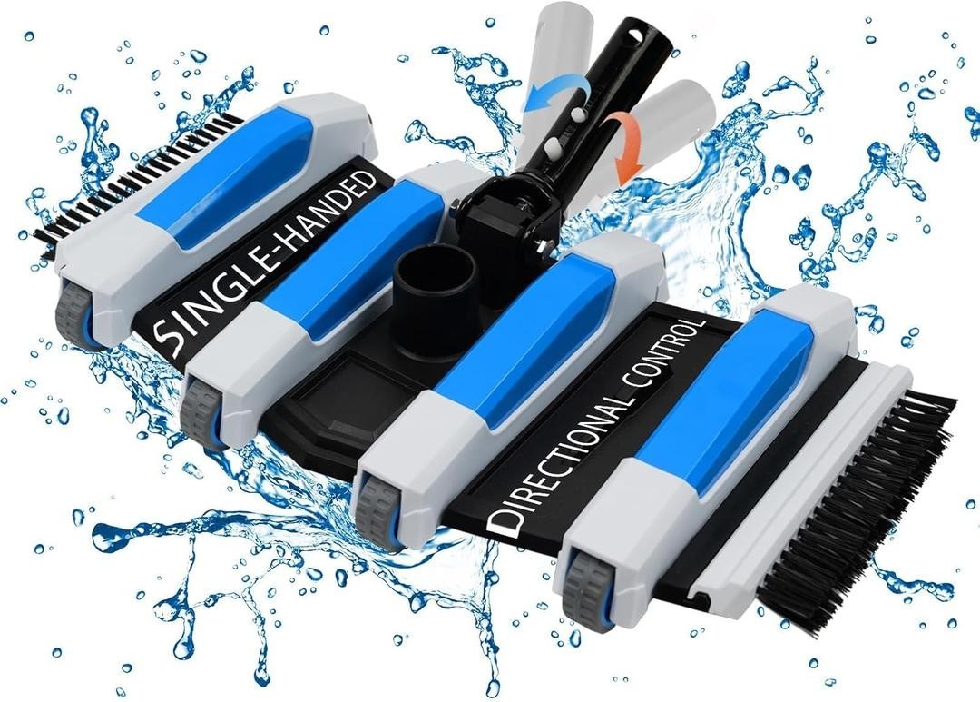 Pool vacuum head
